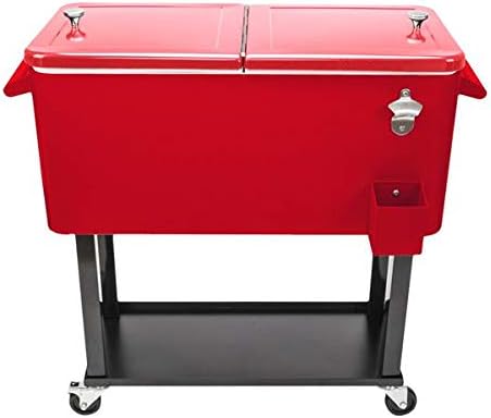 Home 80Qt Red Box Black Square Foot Tube with Drain Pipe Freezer Incubator 3-7 Days Delivery