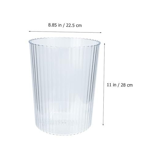 Luxshiny Thickened Trash Can Convenient Round Waste Basket for Kitchen Living Office and Bedroom for Use Large