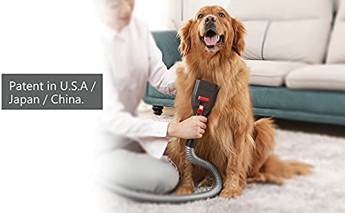 Pet Vacuum Grooming Brush and Shedding Kit for Dog/Cat Loose Hair Professional Accessories Remover for Pet's Undercoat Fur