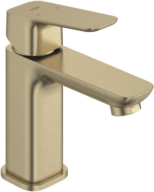 Grohe 101899EN00 Cubeo Single Hole Single Handle S-Size Bathroom Faucet Less Drain 1.2 GPM Brushed Nickel