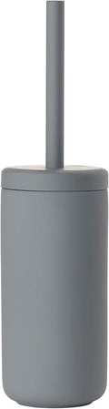 Zone Denmark Nova One Ceramic Toilet Long Brush | with Brush Holder Soft Touch | Enhance Your Bathroom with a Chic and Practical Duo for Modern Style and Effortless Hygiene - Coating (Grey Marl)