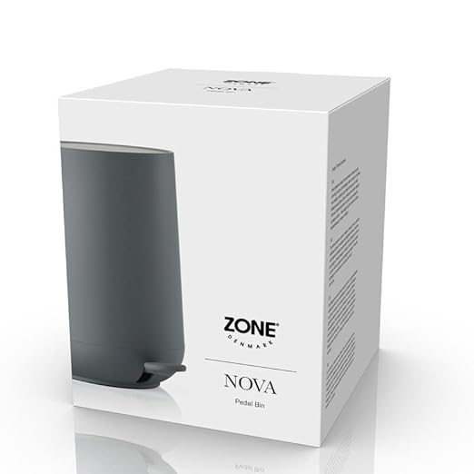 Zone Denmark Modern Elegance Nova Bathroom Bin Cosmetic Bin and Waste Bin - Sleek Design for Stylish Bathrooms and Efficient Waste Management