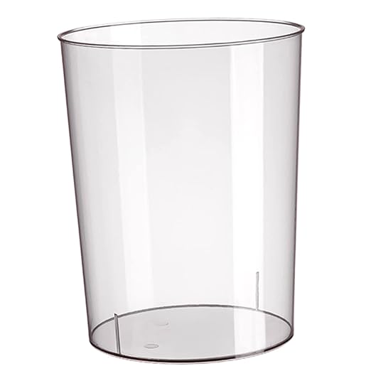 Alipis Transparent Modern Wastebasket Nordic Style Office Trash Can Simple Design Rubbish Bin for Home Bedroom Kitchen and Hotel Use Capacity