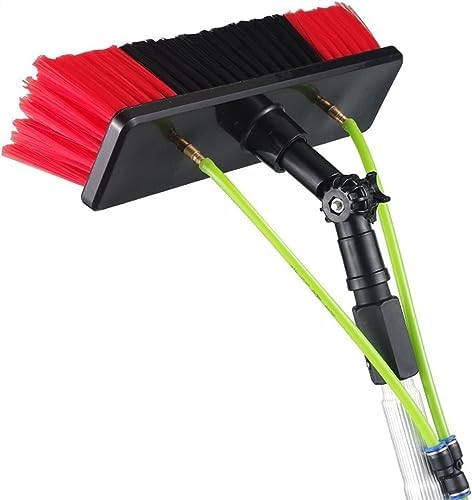 Telescopic Glass Cleaning BrushWindow Cleaning Pole Water Fed Telescopic Brush Cleaning Brush Outdoor Washing Equipment for Cleaning Photovoltaic and Solar Panels (Colo