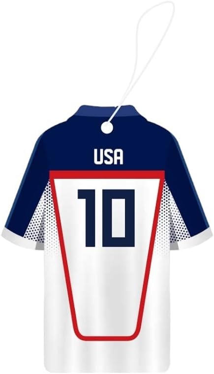 Car Air Freshener Assorted 12 Pack Fan Team Jersey USA|MEXICO|COLOMBIA|BRAZIL ARGENTINA|VENEZUELA Long- Lasting (Team USA Mix 3 Bubble Gum 3 New Car3 Vanilla Black3 Crystal Black)
