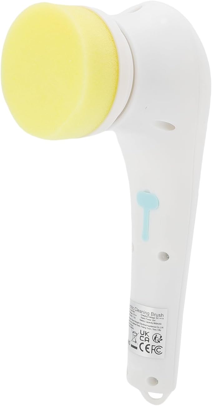 Electric Spin Scrubber Bathroom Cleaner with 5 Brush Heads Efficient Cordless Shower Spin Brush for Bathroom Sink Gas Cooking Top Shower