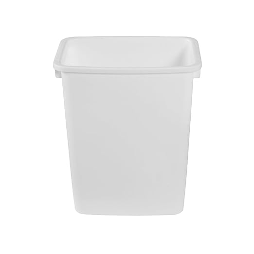 Rubbermaid 2 Pack Traditional Open Top Waste Basket Indoor Trash Bin Container for Bathrooms Kitchens and Home Office 21 Quart White
