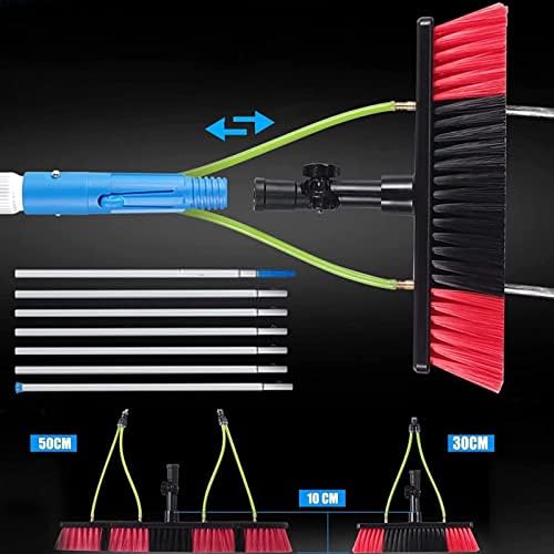 Glass Cleaning Brush Home Water Fed Telescopic Pole Kit Solar Panel Brush Rotating for Photovoltaic PanelTelescopic Window Cleaning Pole 6m Water/Hose Fed Pole for Photovoltaic Solar Panels