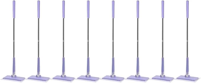 2-8PCS Household Cleaning Multifunctional Washcloth Mop Lazy Automatic Clip Cloth Flat Dusting Wipe Glass Small(C-8PCS)