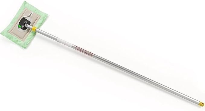 Amish-Made Wall Cleaning Mop with Removable Microfiber Head Extends 8 Feet