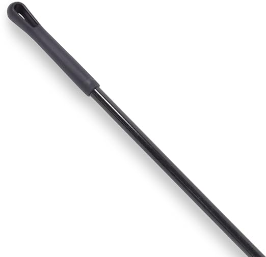 SPARTA 41225EC03 Fiberglass Broom Handle Mop Handle Replacement Handle With Acme Threaded Tip For Commercial Cleaning 48 Inches Black