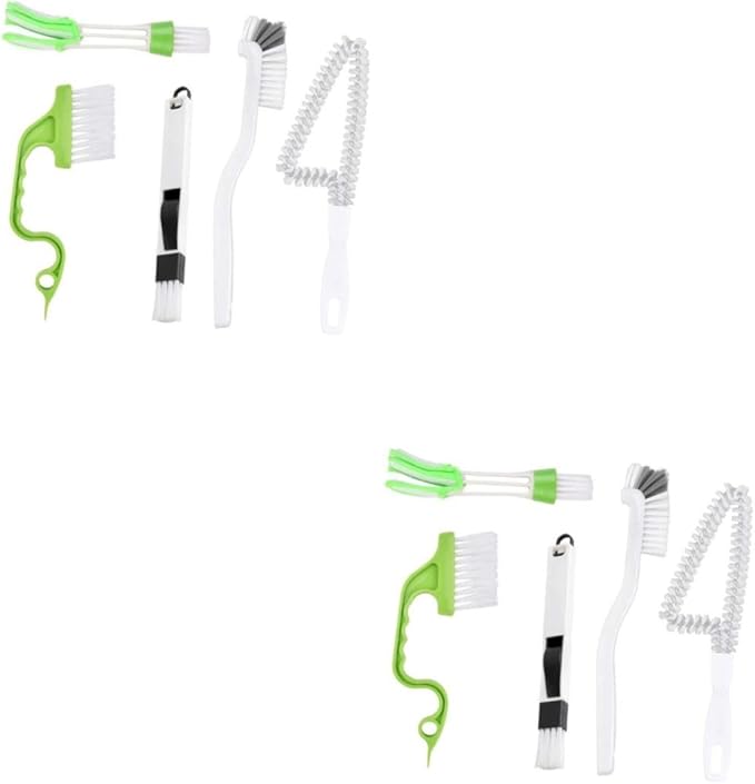 PartyKindom 10pcs Household Deep Cleaning Brush for Tile Grout and Corners Ergonomic Handheld Design for Easy Use for Bathroom and Kitchen Cleaning