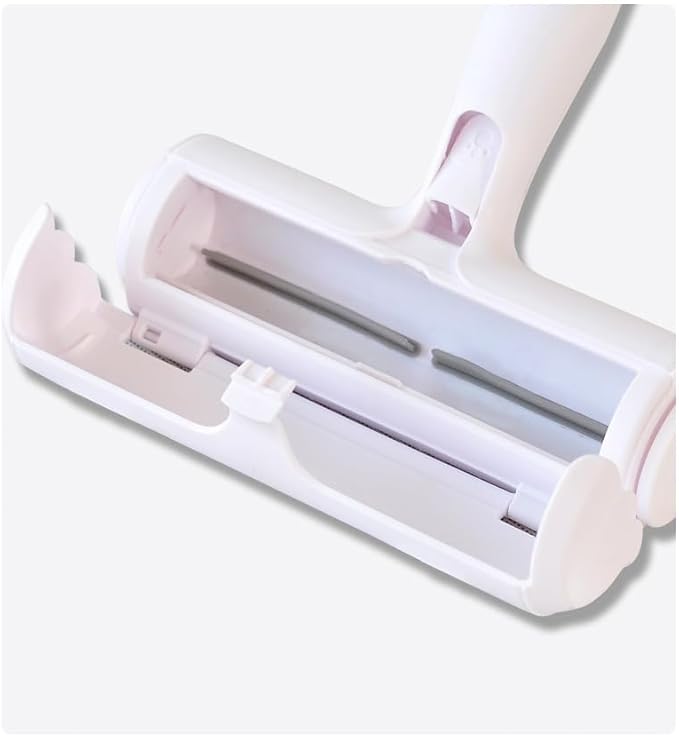 Pet Hair Remover Roller - Reusable Lint Roller for Dog &amp Cat Hair on Furniture Couch Carpet Clothing - Eco-Friendly Portable Fur Remover Tool (White)