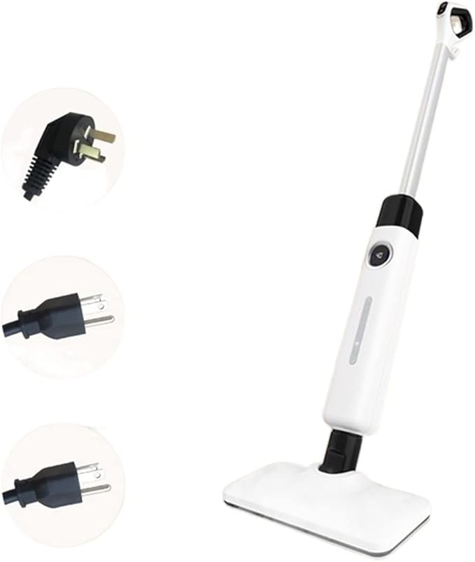 Steam Mop Cleaner 10-in-1 Laminate/Hardwood/Tiles/Carpet Kitchen - Garment - Clothes - Pet Friendly Steamer Whole House Multipurpose Use (Color : Green Size : X-Small) (White X)
