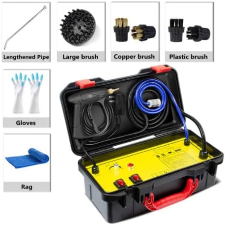 3200W High Pressure Steam Cleaner - Handheld Steam Cleaning Machine for Air Conditioner Range Hood and Car
