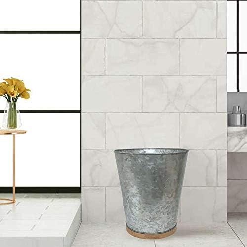 nu Steel Confetti Collection Wastebasket Perfect for Home &amp Bathroom Accessories