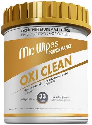 Farmasi Mr. Wipes Oxygen Stain Remover 1000g/35.27oz Powerful Stain Removal Fabrics Multi-Purpose Cleaner Low Temperature Cleaning Washing Machine Protection