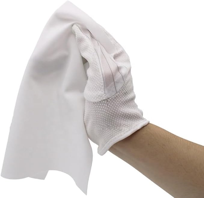 150 pcs/bag 12''x12' Clean room wiper100% Polyester LCD PCB Cleanroom wipedouble-knit cleanroom cloth no-run interlock pattern