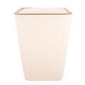 Garbage Can for Bedroom Kitchen Trash Bin Plastic Wastebasket Pp Material Trash Can Multi-Scene Use Waste Basket for Family