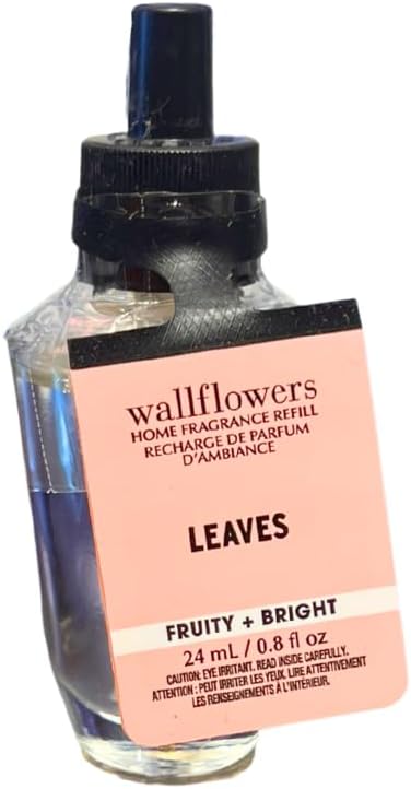 Bath &amp Body Works Leaves Wallflowers Home Fragrance Refill Bulbs 0.8 fl oz Each – Pack of 4