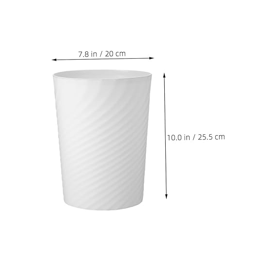 Modern Small Office Trash Can Plastic Dust Bin with Bag Ring for Bathroom Bedroom Kitchen Versatile Use Wastebasket for Home and Office Compact Design for Everyday Waste Management