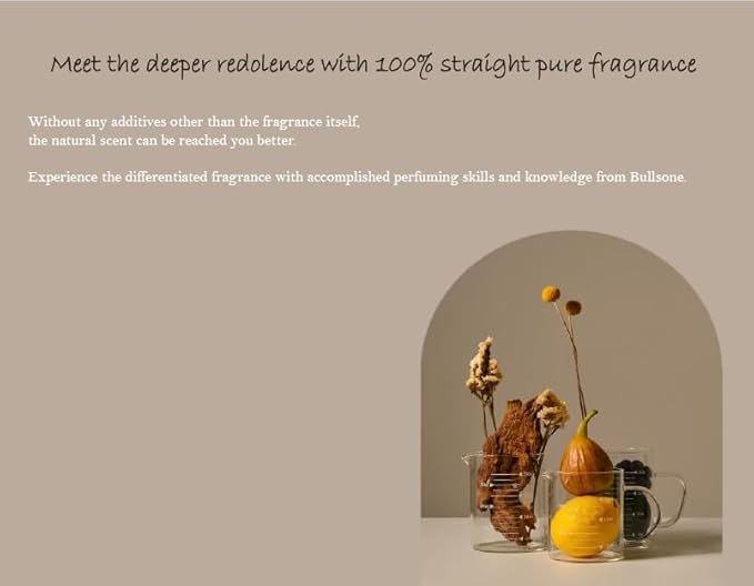 Bullsone Diffuser Natural Home Car Incense Air Freshener Refills Luxury Home Car Perfume Including 5 Refills - Peony Bouquet