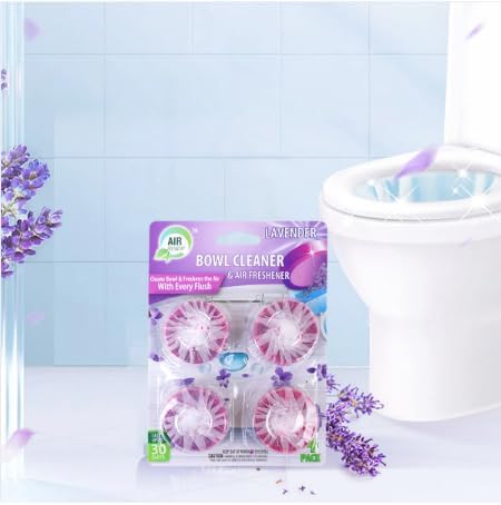 Toilet Bowl Cleaner Tablets Multi-Function Automatic Deodorizing Deep Cleaning Yellow Stain and Odor Removal 6/24 Packs