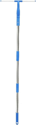 3 in 1 Glass Brush Windows Cleaner Squeegee with 53in Long Hand