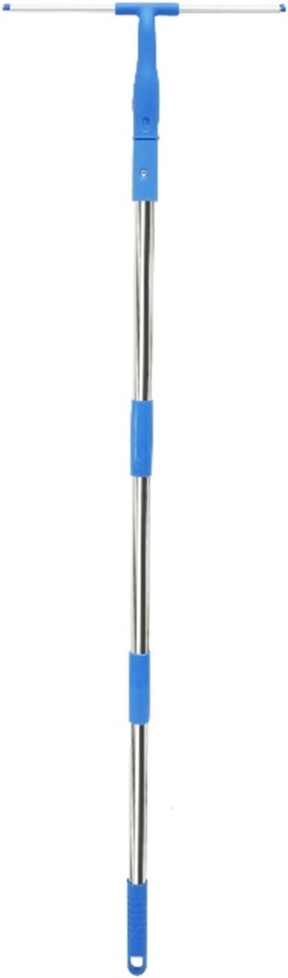 3 in 1 Glass Brush Windows Cleaner Squeegee with 53in Long Hand