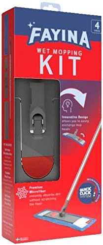 Floor Mop Microfiber Cleaning System - Washable Scrubbing and Reusable Microfiber for Hardwood Laminate and Tile Dust Mop Soft Refills for Wood Walls Vinyl Kitchen