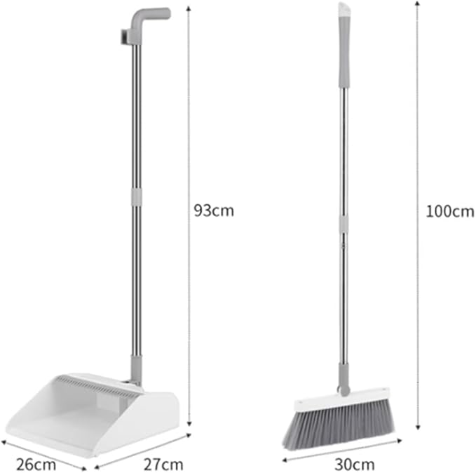 Sweeper Dustpan Set for Home Use Thickened and Combination Broom Large Foldable Non-Stick Hair