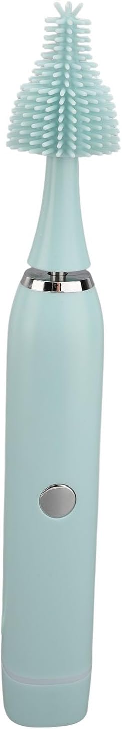 Respicefinem Electric Baby Bottle Brush Set 4 in 1 IP65 Water Rechargeable Electric Bottle Cleaner with Silicone Brushes for Home Travel