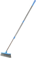 Long Handle Stiff Bristle Floor Scrubbing Brush for Bathroom Kitchen and Outdoor Cleaning Grout Tiles and Hard Surfaces