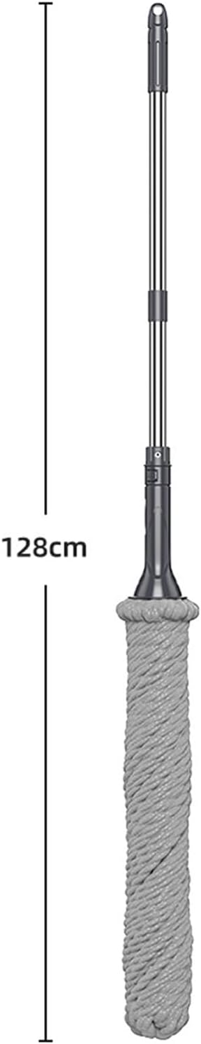 Self Wringing Twist Mop Stainless Steel Fiber Rope Easy Squeeze Floor Mop for Household Cleaning Tool