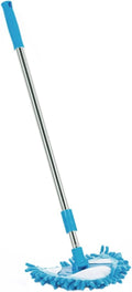 1Pc Triangular Mop Telescopic Rotatable Household Cleaning Mop Lightweight Design for Rotation Soft Absorbent Head Friends