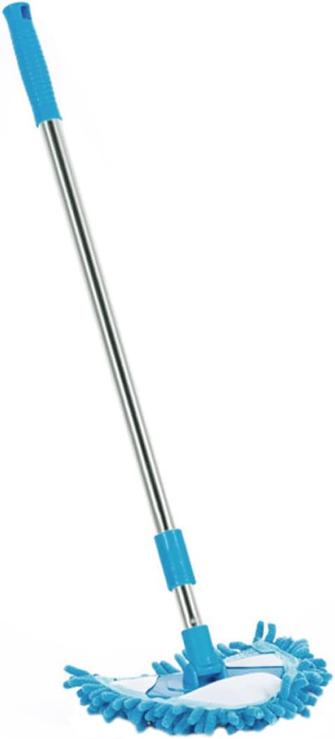 1Pc Triangular Mop Telescopic Rotatable Household Cleaning Mop Lightweight Design for Rotation Soft Absorbent Head Friends