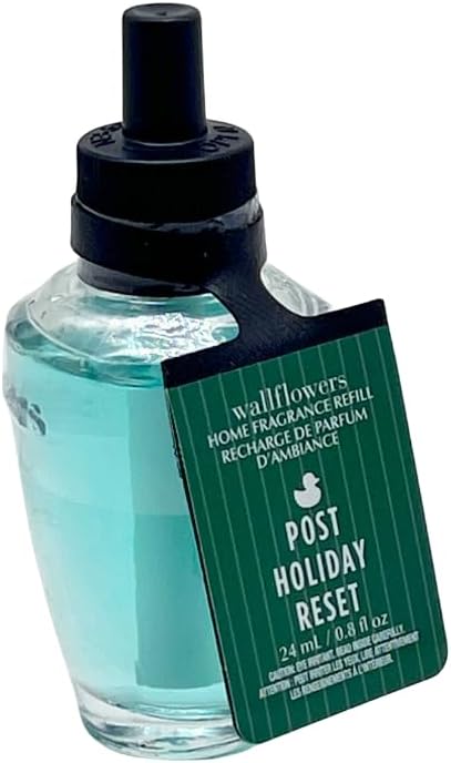 Bath &amp Body Works Winter Holiday Vibes Collection Wallflowers Refill – BLACK SHOPPING FRIDAY HOLIDAY WRAPPING PARTY POST HOLIDAY RESET and HIBERNATION MODE 4-piece Gift Set – 0.8 fl oz each