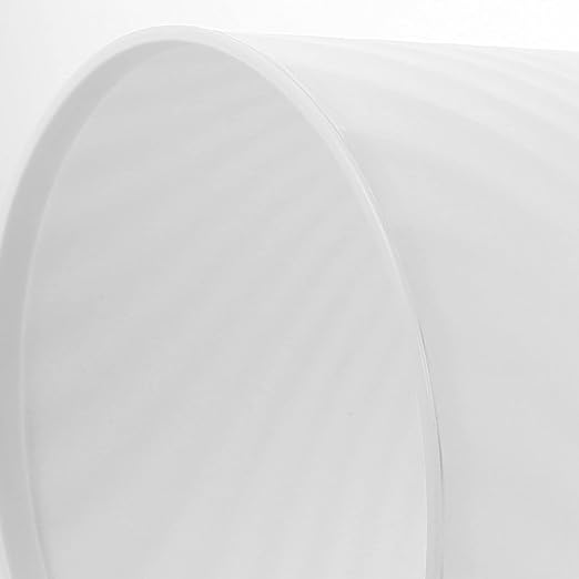 VOSAREA 2pcs Simple Style Plastic Wastebasket Trash Can for Home Office Kitchen Bedroom Capacity White