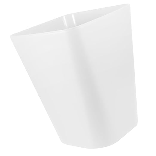 Square Plastic Trash Can Large Open Top Garbage Container for Home Office Bedroom Kitchen Bathroom Simple Style Wastebasket Bin for Household Use
