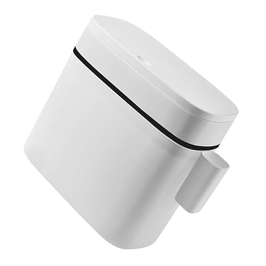 BESPORTBLE Bathroom Trash Can with Lid 10L Compact Kitchen and Toilet Garbage Bin with Storage Box Matte Finish Wastebasket for Home Organization