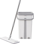 Flat mop Bucket Set no Need to wash by Hand Flat  Scraper and Music  Dry and Wet Dual-Purpose