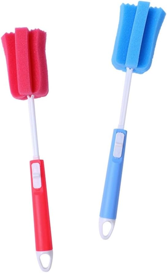 3 Pcs Bottle Brush Long Handle Baby Glass Cleaning Spon for Bottles Cup