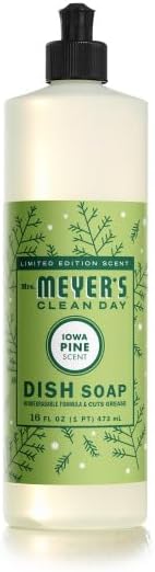 Mrs. MEYER'S Clean Day Iowa Pine Scent Variety Pack Hand Soap 12.5 OZ Dish Soap 16 OZ Multi-Surface Cleaner 16 OZ Room Freshener 8 OZ Liquid Hand Soap Refill 33 OZ 1 CT