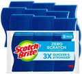 Scotch-Brite Non-Scratch Scrub Sponges - 0.7 Height x 4.2 Width x 2.7 Depth - 5/Carton - Blue