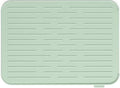 Brabantia Sinkside Silicone Dish Pot Drying Mat (Jade Green) Soft Non-Slip Kitchen Counter Sink Top Drainer for Dishwashing
