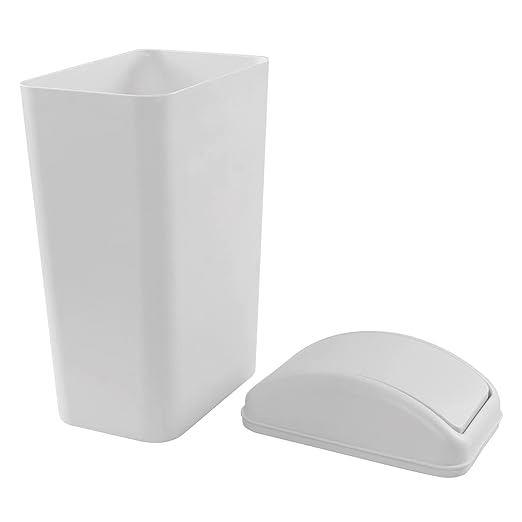Farmoon 14 L /3.5 Gallon Slim Trash Can Modern Swing Lid Wastebasket Paper Dustbin Waste Bin