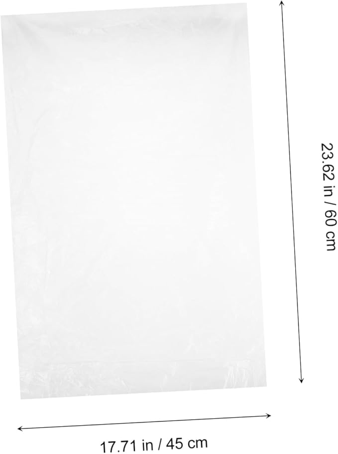 200pcs Pe Flat Pockets Large Capacity Trash Bags Plastic Garbage Bags Heavy Duty Flat Pe Disposable Rubbish