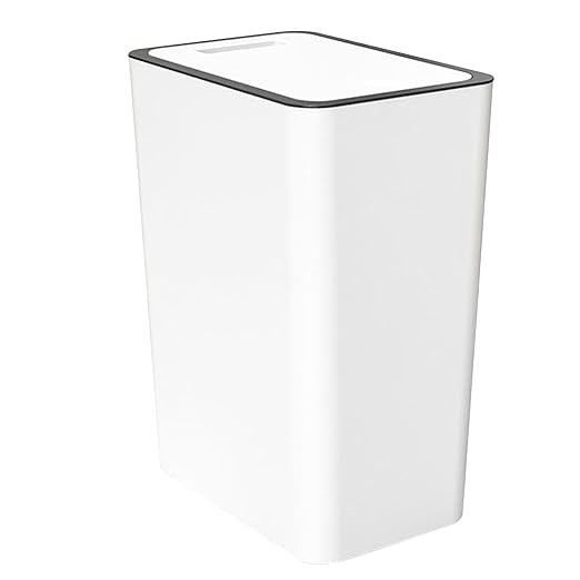 VBESTLIFE Bathroom Trash Can with Lid 15L/4 Gallon Slim Garbage Bin Wastebasket with Up Lid for Bedroom Office Kitchen Craft Room VBESTLIFEsm748dycgx