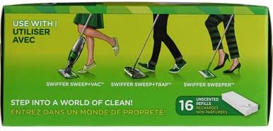 Swiffer Dry Sweeping Disposable Cloths 16 ct (Pack of 12) Natural 12