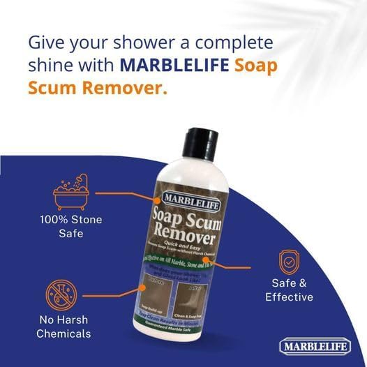 Marblelife Soap Scum Remover Heavy Duty Cleaner for All Tile Surfaces 15oz
